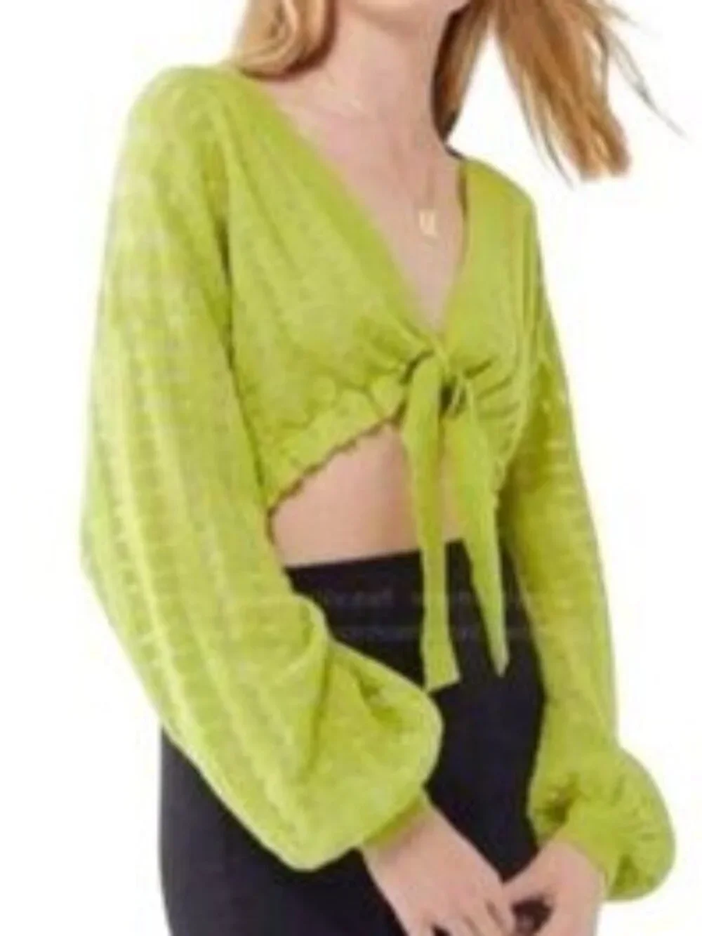 Urban Outfitters Tie Front Cardigan - Picture 2 of 13